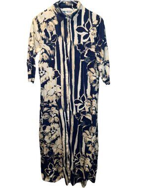 Spighe Di Lino | Dresses | Spighe Di Lino Multi Medium Made In Italy Linen  Blend Sicily Print Maxi Nwt | Poshmark